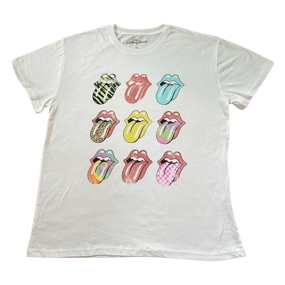 Women's The Rolling Stones Short Sleeve Graphic Boyfriend T-Shirt • XL • NWT - Picture 6 of 9